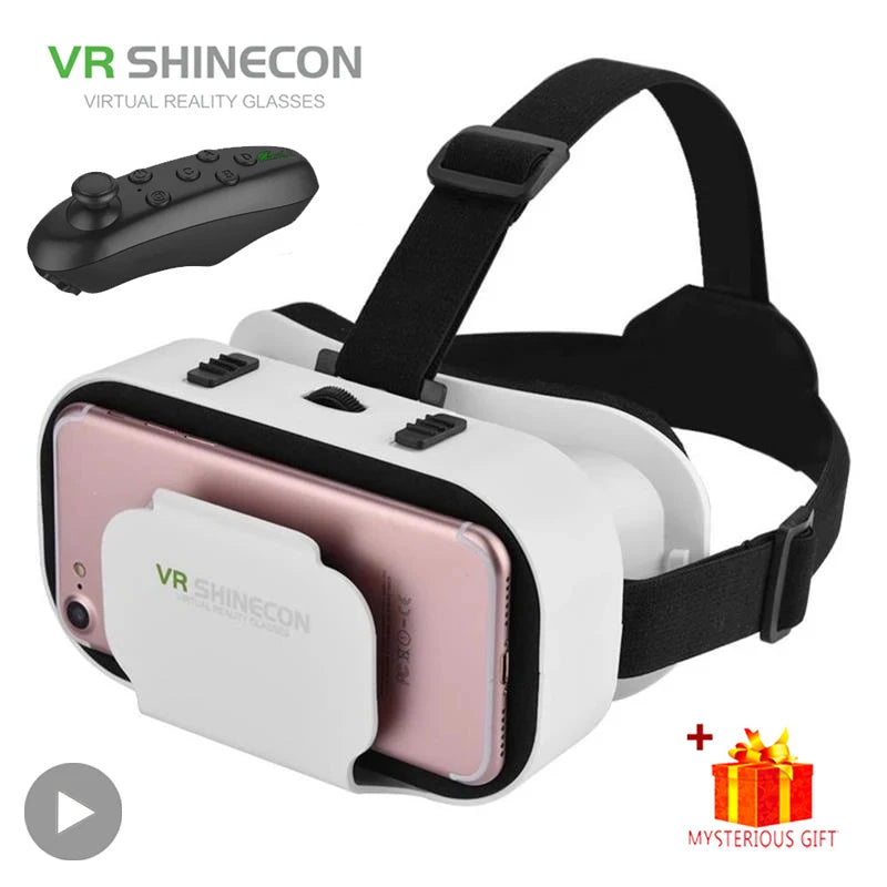 Shinecon VR Glasses 3D Headset Virtual Reality Device Helmet Goggles Lenses Mobile Smartphone Smart Phone Cell Realidade Viar VR Ürün ana görseli