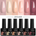 LILYCUTE 7ML 6PCS Neon Gel Nail Polish Set fluorescent Series Color Changing Semi Permanent Soak Off Manicure kit Nail Art Gel