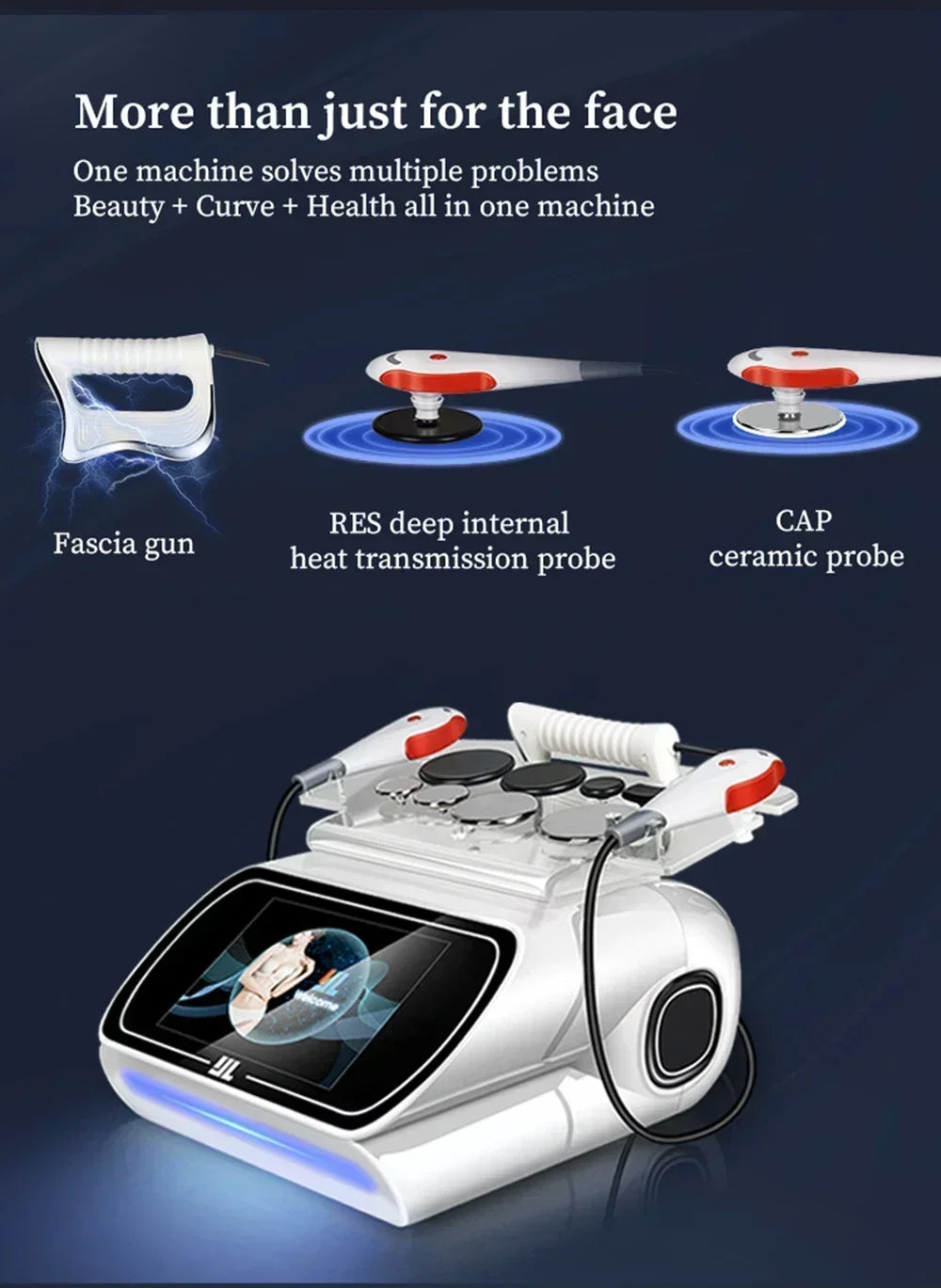 Latest Tecar 448k Body Slimming Machine Skin Tightening Smooth Wrinkles Face Equipment Massage Weight Lose Beauty Machine