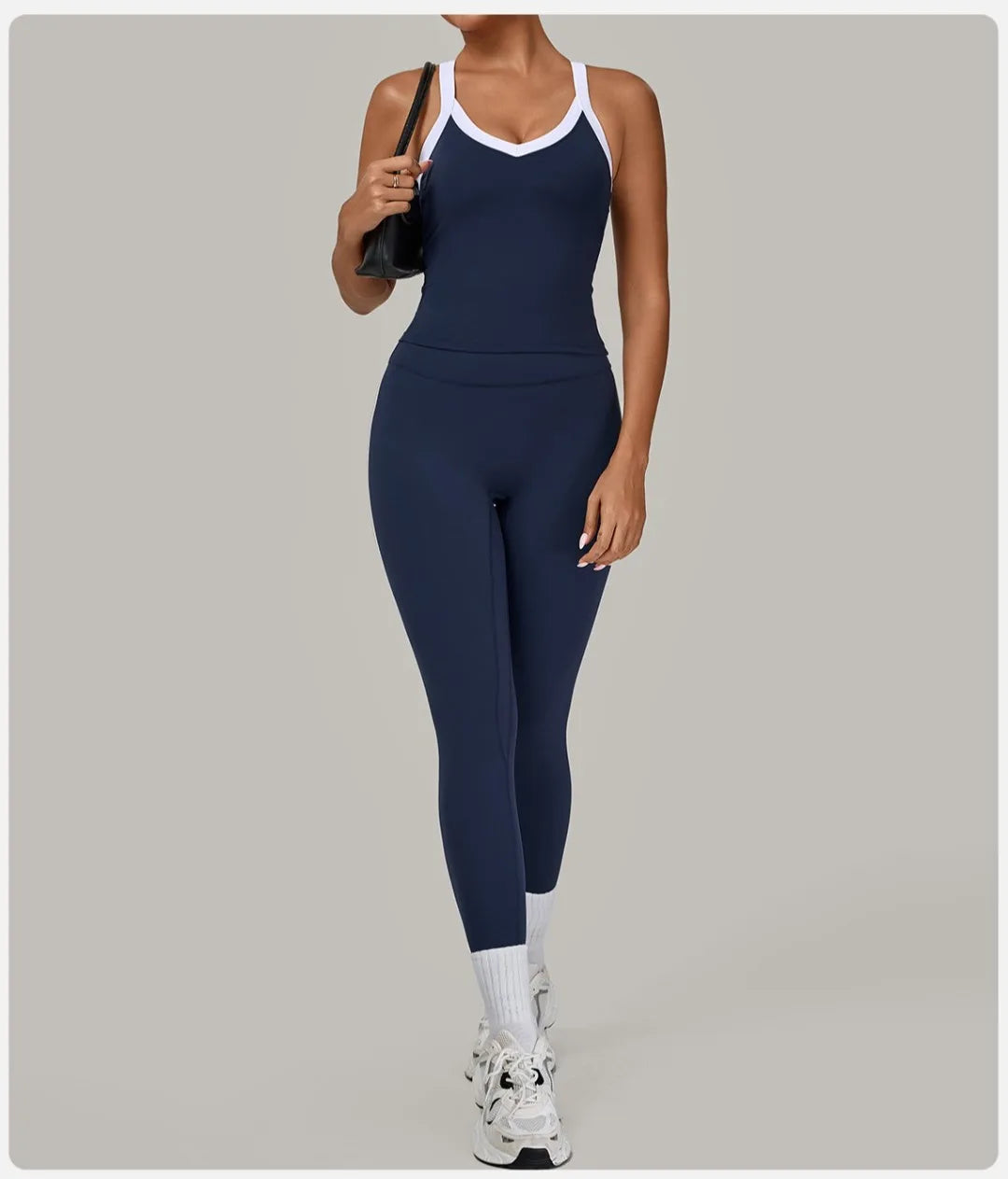 2PCS Women's Yoga Set High Waist Peach Hip Removable Padding Sports Bra Pants Fitness Suit Running Workout Gym Leggings Yoga Set
