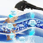 Handheld Carpet Cleaner ABIR G80,150000PA Wet Dry Vacuum Cleaner for Home Sofa Window Car Pet Upholstery Spot Farbric Cleaner