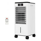 Portable Mobile Cooler Fan 7L Tank 12h Timer 120° Oscillation Fan, Remote Control With Movable Wheels for Bedroom Living Room