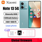 Global firmware  Xiaomi Redmi Note 13 5G Smartphone 128GB 256GB ROM Dimensity 6080 6.67'' AMOLED Screen 5000mAh 33W used phone