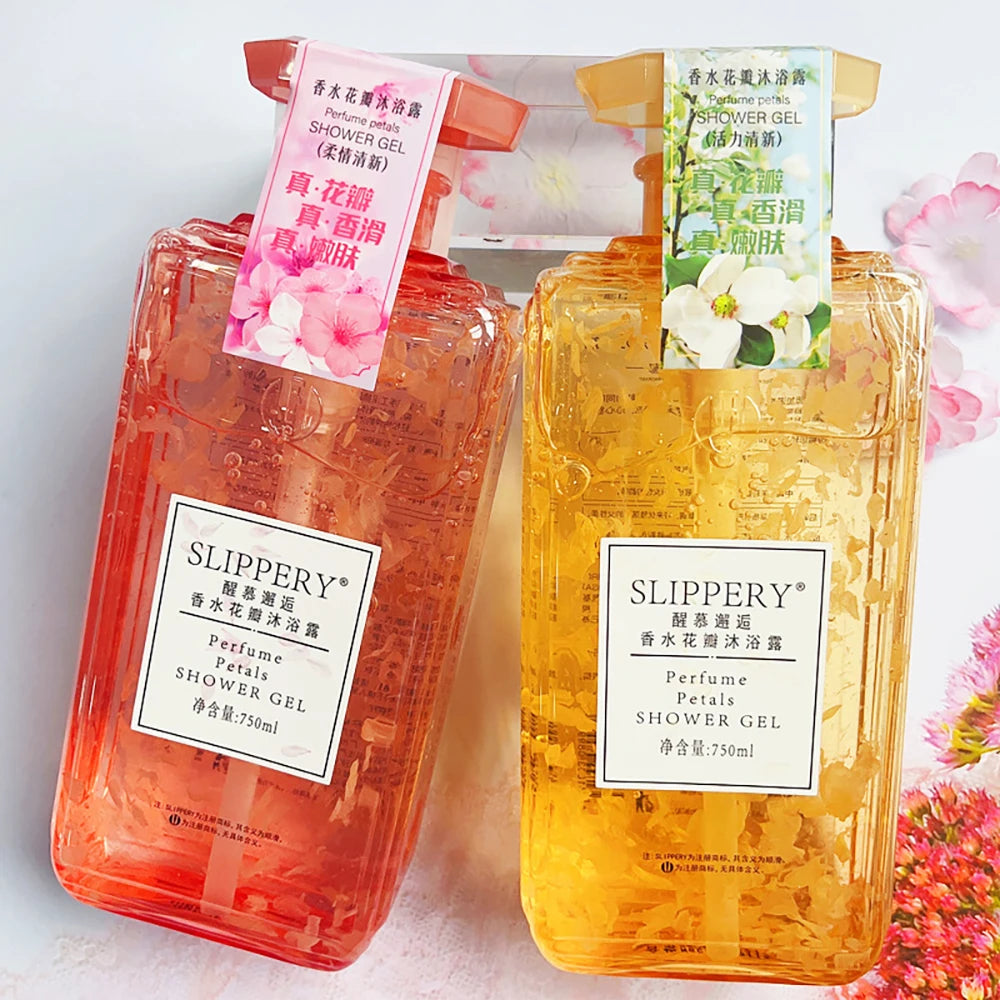 Perfume Petal Shower Gels Moisturizing Tender Smooth Whitening Body Wash Body Care Oil Control Refreshing Body Bathe Skin Care Ürün ana görseli