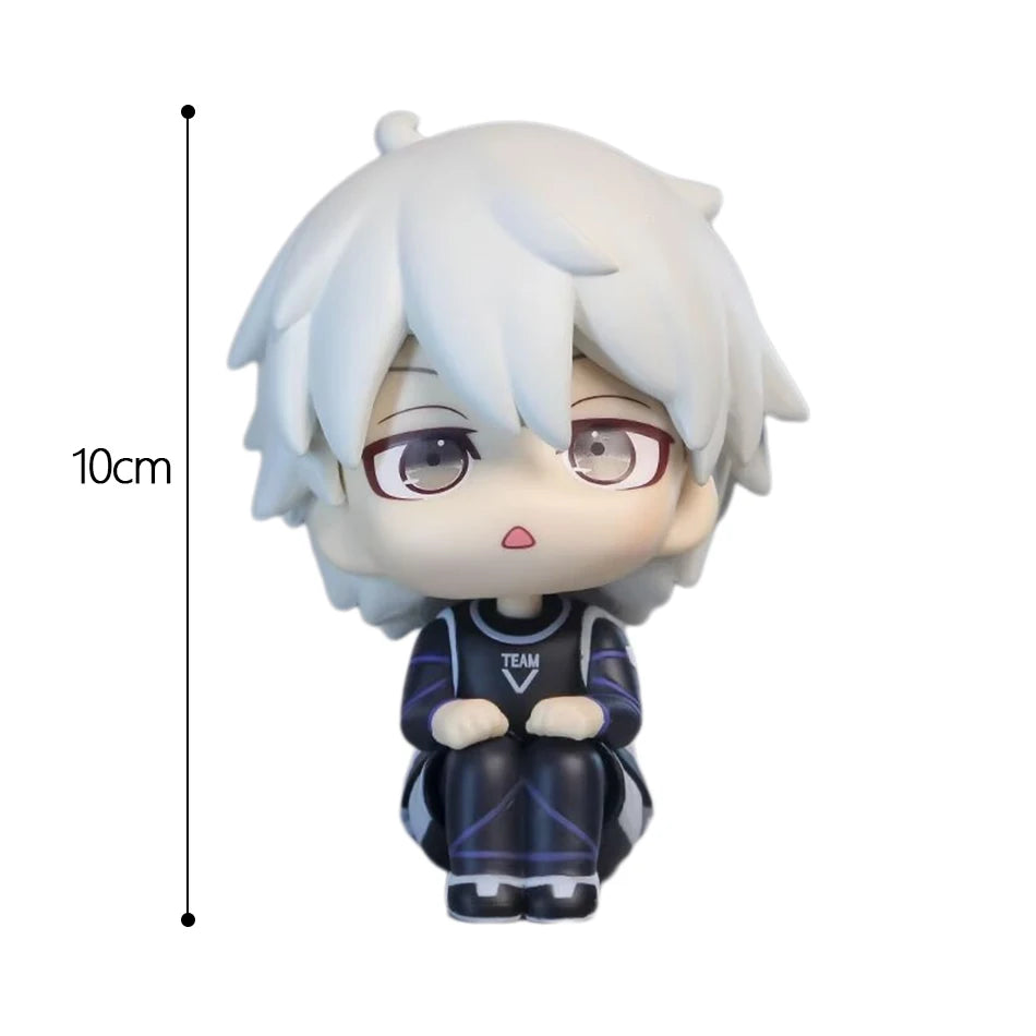 BLUE LOCK Action Figures Isagi Yoichi Bachira Meguru Anime Figure Q Version Figurine Collectible Model Children Toys Doll Gifts