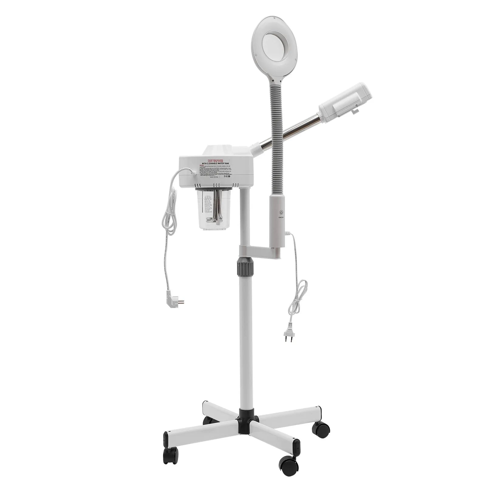 Dampfgerät für Gesicht, 2-in-1-Kombination, Zerstäuber, Ozon, Salon, Spa, Lupe, Luftbefeuchter mit LED-Lupenlampen, für Schönhei Ürün ana görseli
