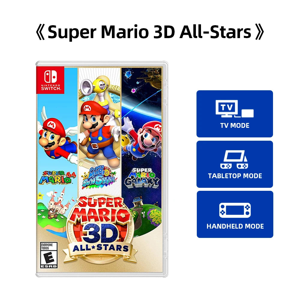 Super Mario 3D All Star Collection - Nintendo Switch Game Deals - Nintendo Switch OLED Lite Game cartridge