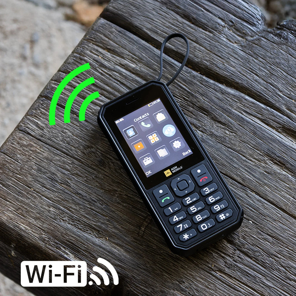 AGM M11 4G Rugged Phone IP68 Waterproof 4000mAh Removable Battery Wi-Fi Hotspot Reverse Charging FM Radio for Outdoor