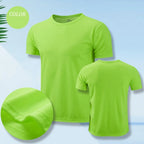 Men Women Quick Dry Short Sleeve Sport T Shirt Gym Jerseys Fitness Shirt Trainer Running T-Shirt Teenager Breathable Sportswears