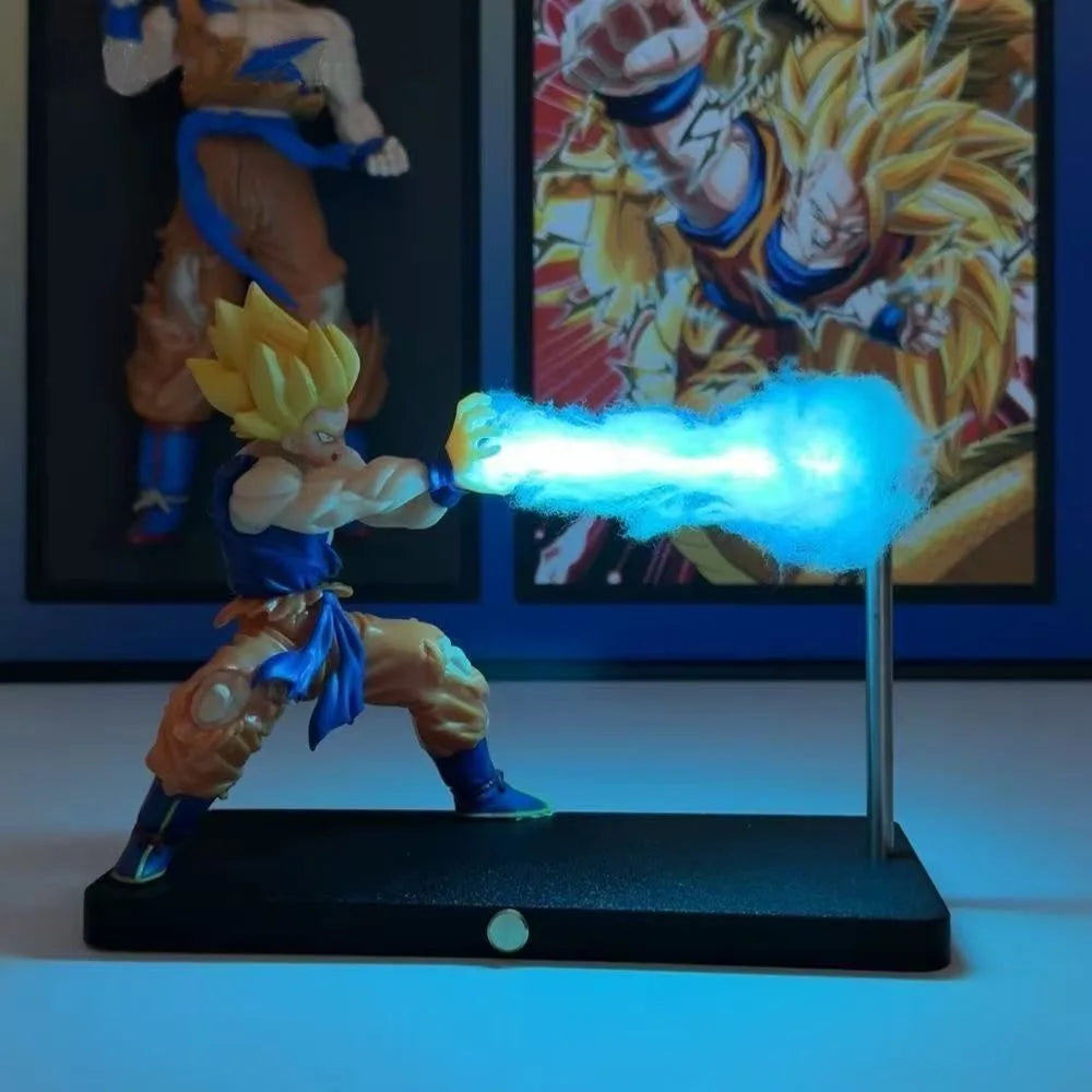 DRAGON BALL Son Goku Kamehameha night lamp desktop decoration model night anime surrounding children's toys birthday gift Ürün ana görseli