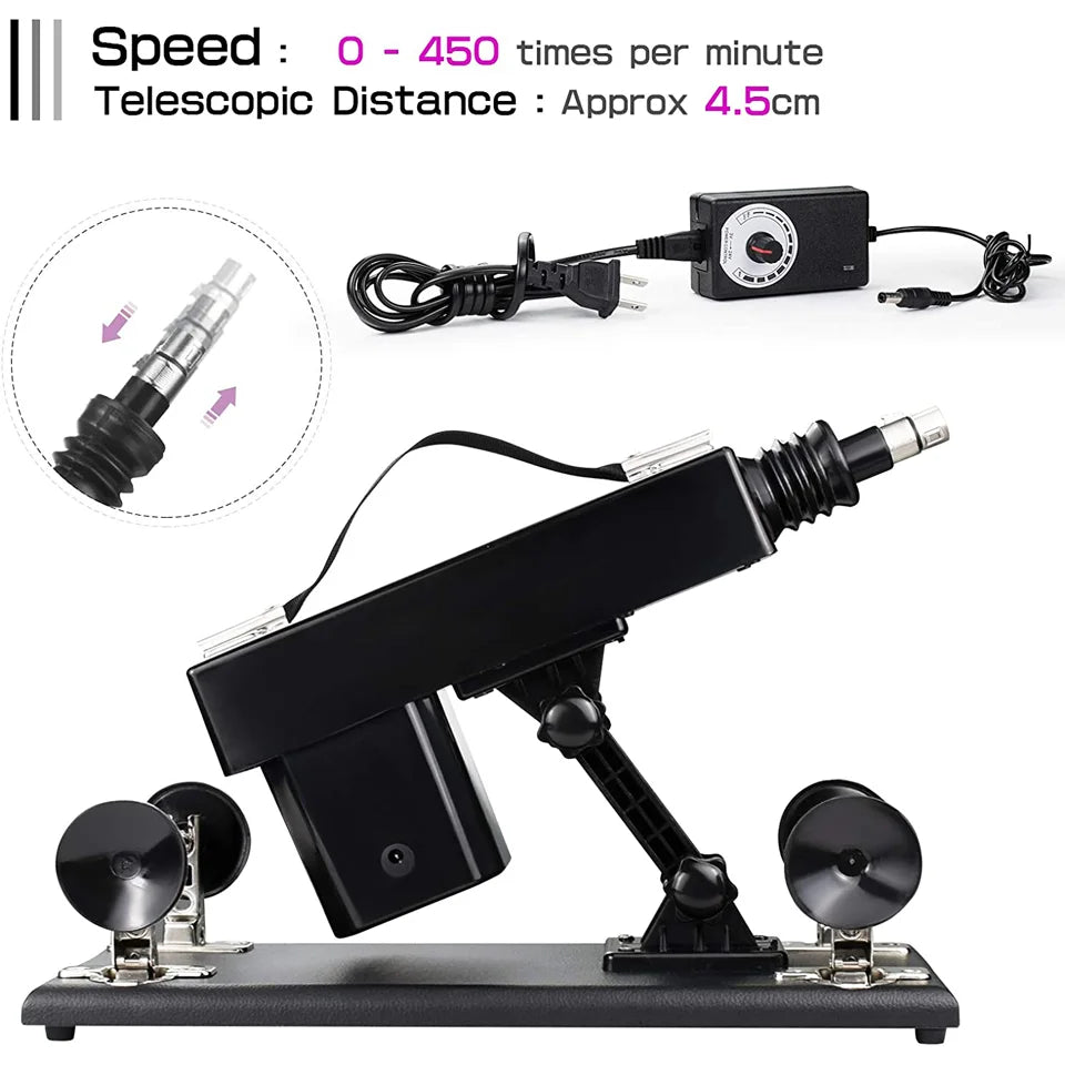 ROUGH BEAST Sex Machine for Women and Men with Dildo Attachment Automatic Masturbation Machine 3XLR Connector Sex Toys Products