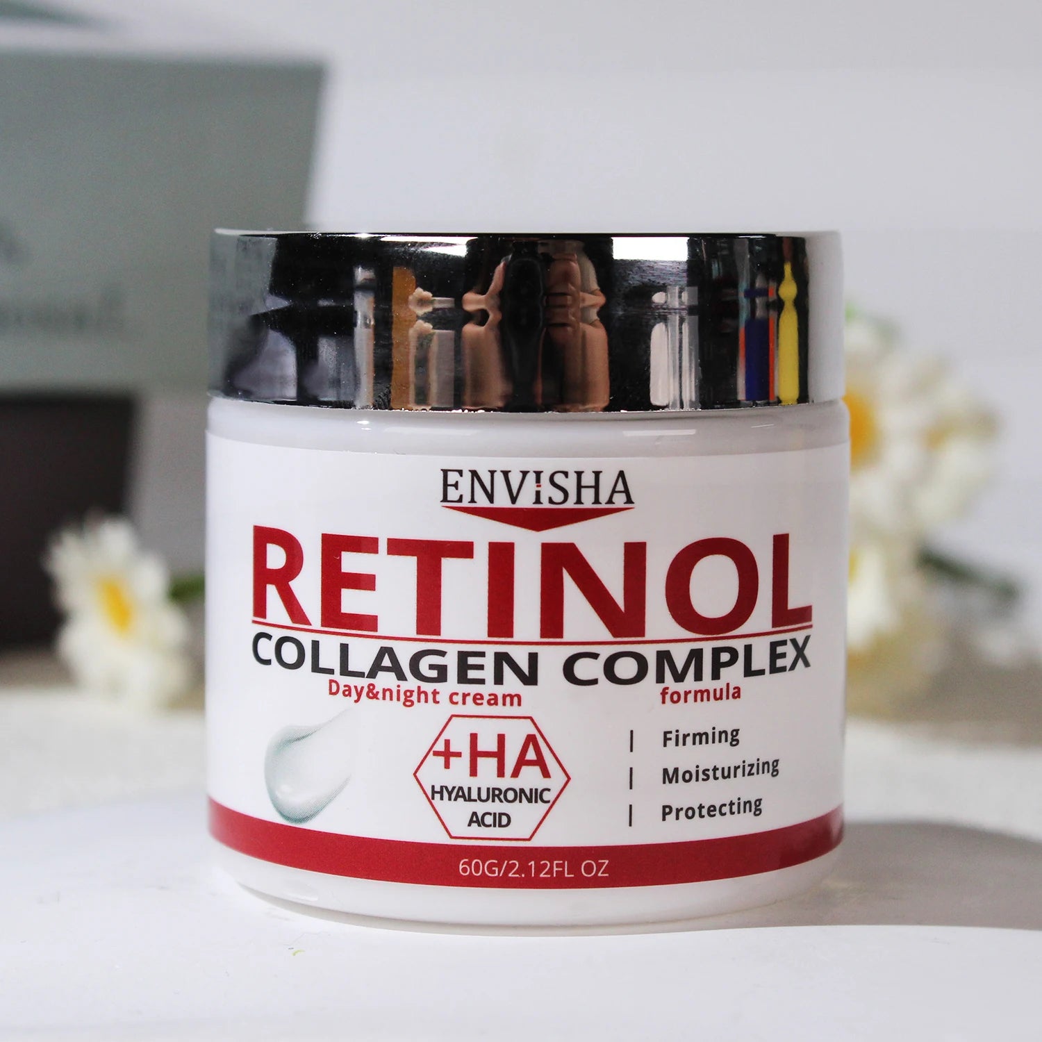 Face Skin Care Retinol Collagen Complex Cream Deeply Moisturizes Firming Nourishes Rejuvenating Smoothing Beauty Health Ürün ana görseli