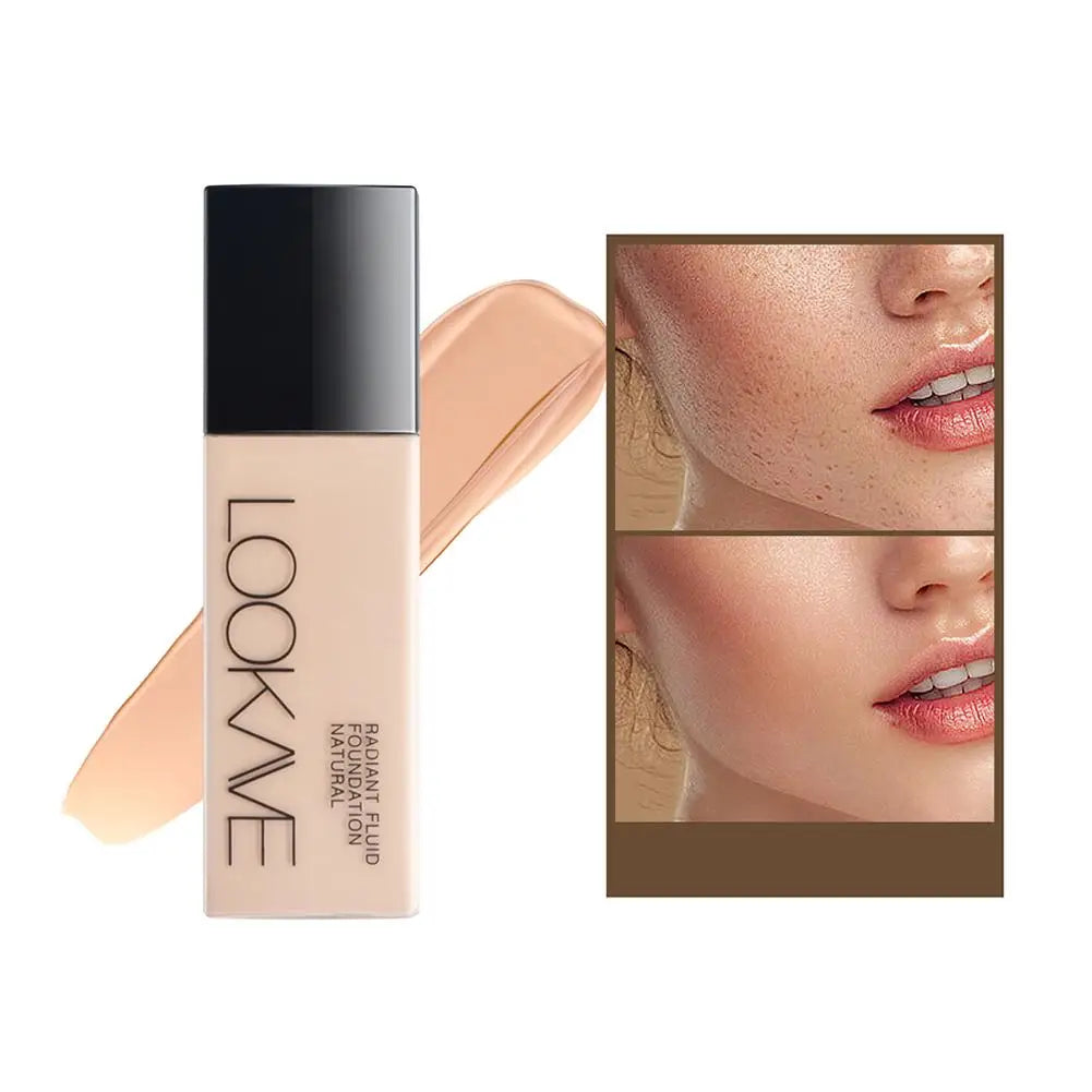1Pcs Liquid Foundation Long Lasting Full Coverage Matte Cream CC Foundation Makeup Concealer Natural Liquid Base Moisturizing