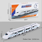 Kids DIY Simulation High Speed Railway Train Toy Electric Sound Light Model Train Track Set Toys for Children's Birthday Gift