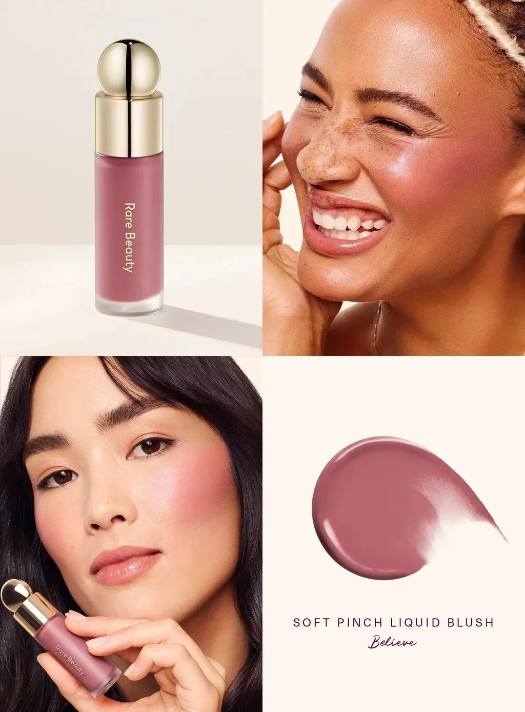 Rare Beauty Light Silky Touch Highlighter Soft Pinch Liquid Blush Positive Light Lqiuid Luminizer Stay Vulnerable Melting Blush