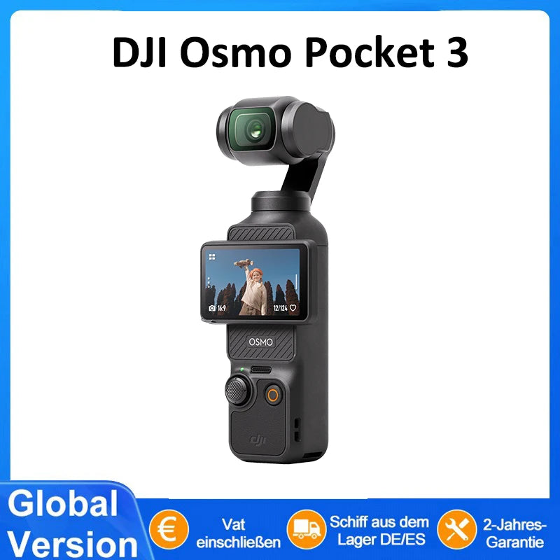 DJI Osmo Pocket 3 Creators Combo Handheld Gimbals Original Brand Active Track 6.0 4K/120 FPS 3-Axis Gimbal Mechanical Stabilization Ürün ana görseli