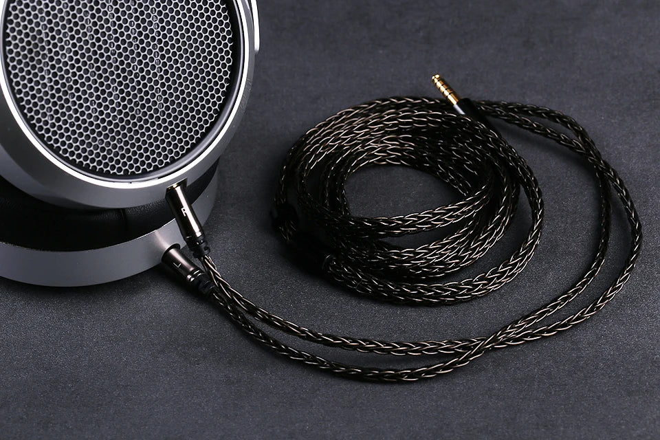 OPENHEART 16 Core Headphone Cable 1 to 2 jack dual 3.5/2.5/4.4mm/XLR Balance Cable For HIFIMAN DENON Replacement Cable 2m 3m