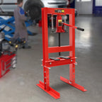 6Ton Hydraulic Shop Press H-Frame Hydraulic Garage Shop Floor Press Shop Press with Press Plates for Garage Shop Workshop