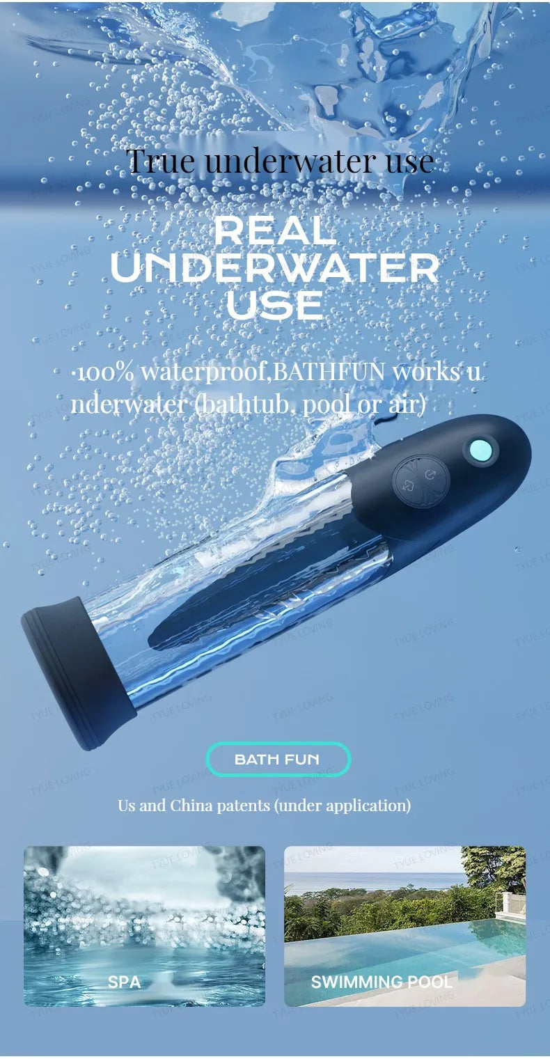 Penis Pump Penile Thicken Penis Exerciser Sex Toys for Man Electric Sextoys Dick Enlargement for Men Cock Stretch Devices
