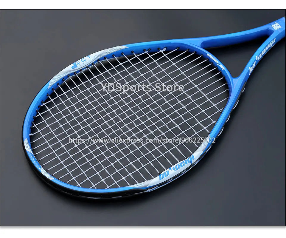 Professional Unisex Carbon Fiber Tennis Racket With Bag Training Paddle Rackets For Adult Men Women Ultra Light Racquet