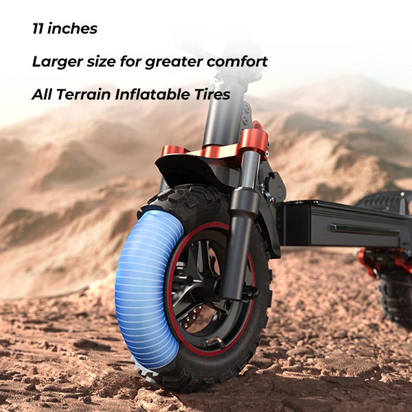 iScooter iX5S  Adults Electric Scooter 1000W Motor 48V15Ah Battery 11Inch  All Terrain Tire Foldable Electric Scooter