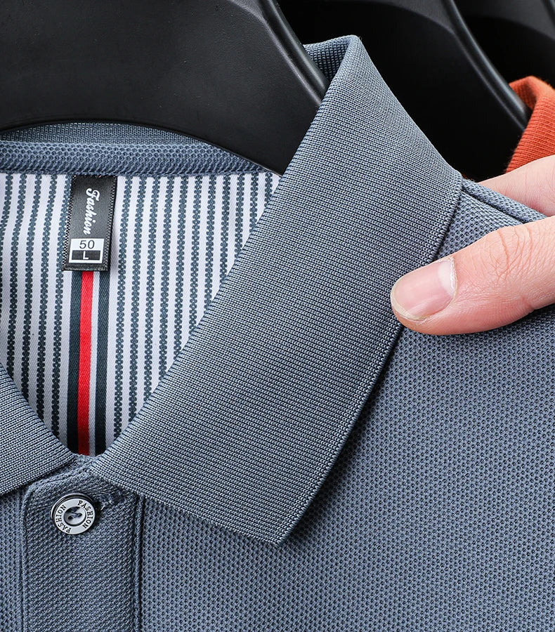 100% pure cotton short sleeved polo shirt high-end luxury brand fashion Paul Pony embroidery golf men's business casual T-shirt