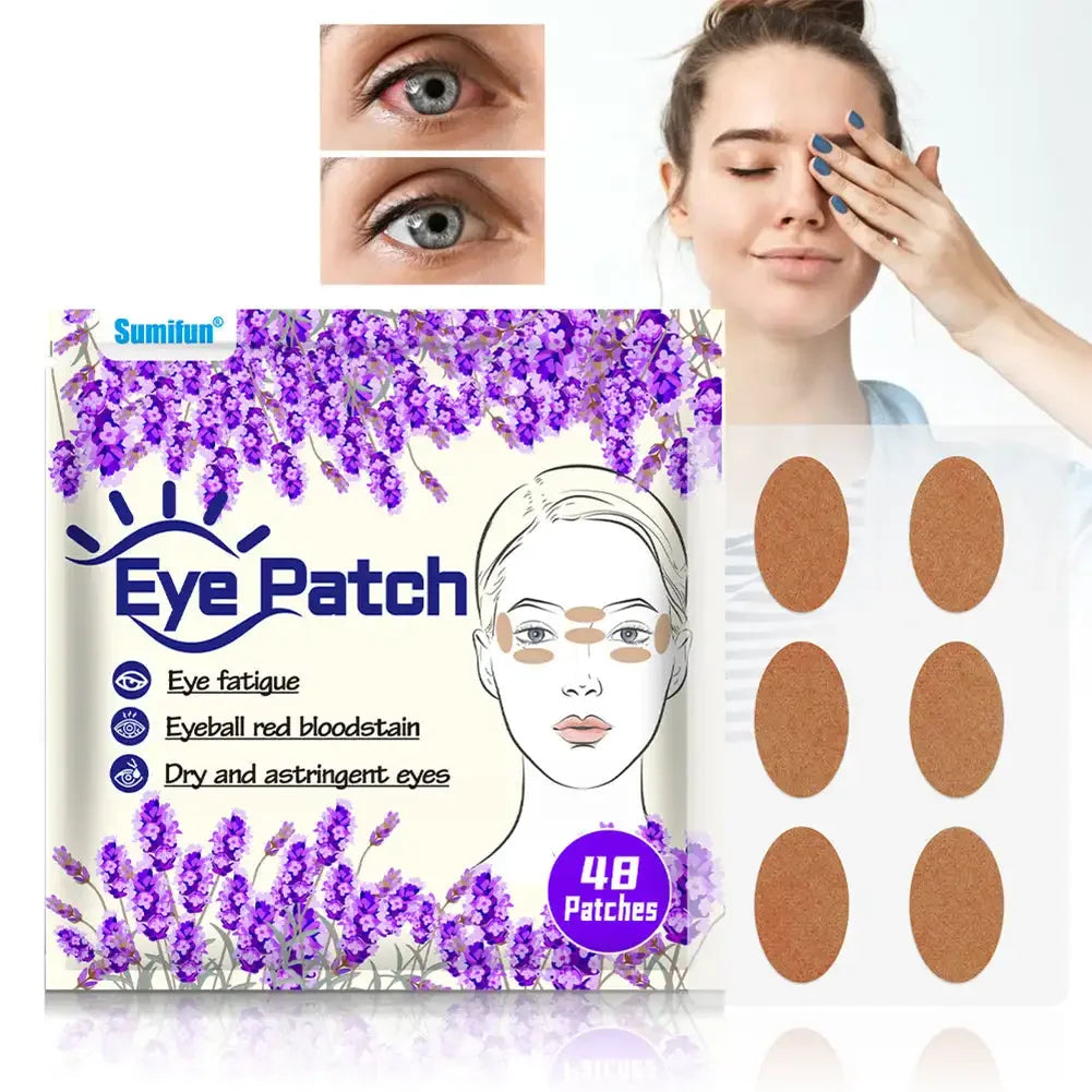 48pcs/pack Eye Care Patch Improve Eyesight Good Vision Sticker Relieve Eye Dry Fatigue Myopia Herbal Medical Plaster Ürün ana görseli