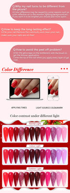 LILYCUTE Nail Gel Polish Set Pink Green Spring DIY Nail Art Design Long Lasting Soak Off UV Gel Manicure Painting Gel Vernis Kit