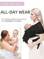Adjustable Newborn Baby Sling Soft Breathable Air Mesh Carrier Infant Wrap Hipseat Gridding Cloth Wrap for Comfortable Wearing