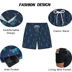 DATIFER 2026 latest Fashion Mens Shorts Polyester Long Liner 2 in 1 Traje De Baño Hombre Side Zipper Pocket Beach Gym Swimsuits