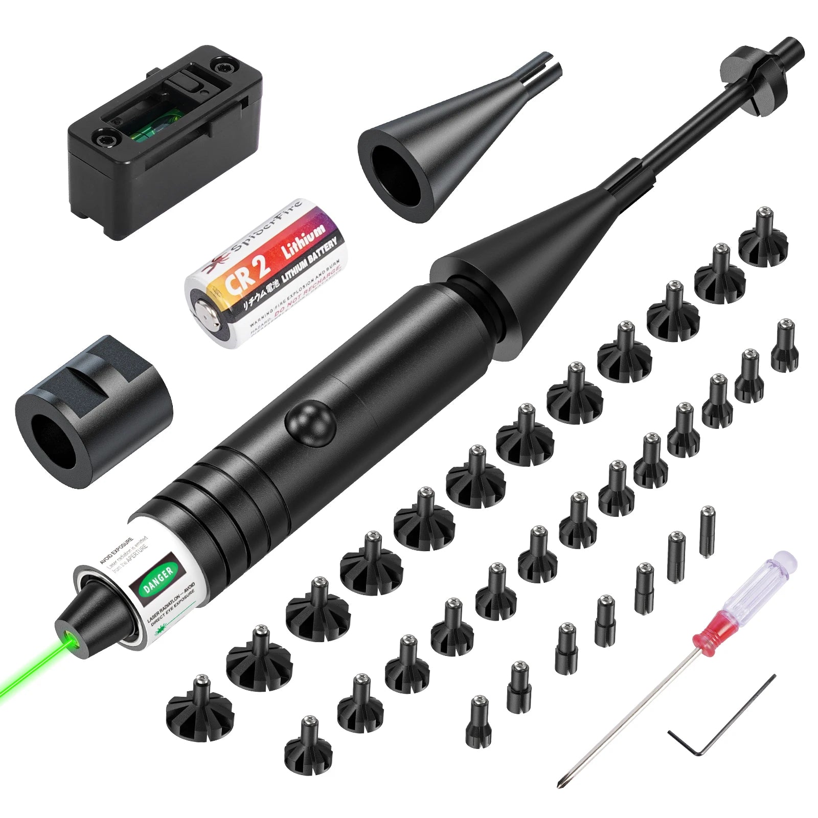 Tactical Green Laser Collimator Sight Kit for Rifle Pistol - Parallel Calibration Hunting Point Sight Suitable for Full Caliber. Secondary image