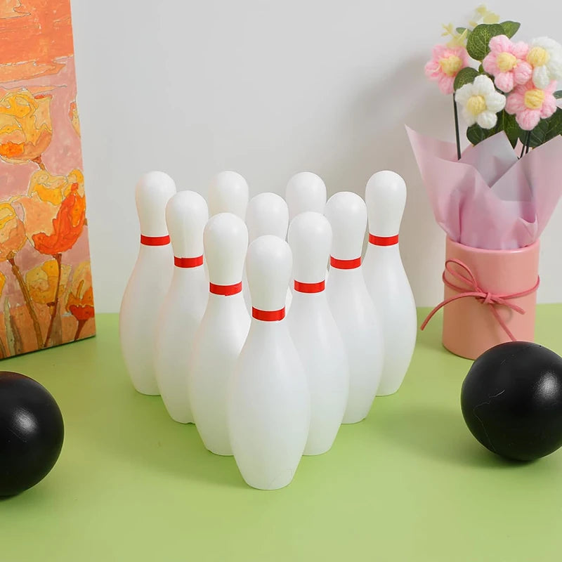 Kids Bowling Set Family Indoor Ball Party Game Sports Toys Balls Pins Bowling Toy Plastic Funny Bowling Set Children Game TMZ