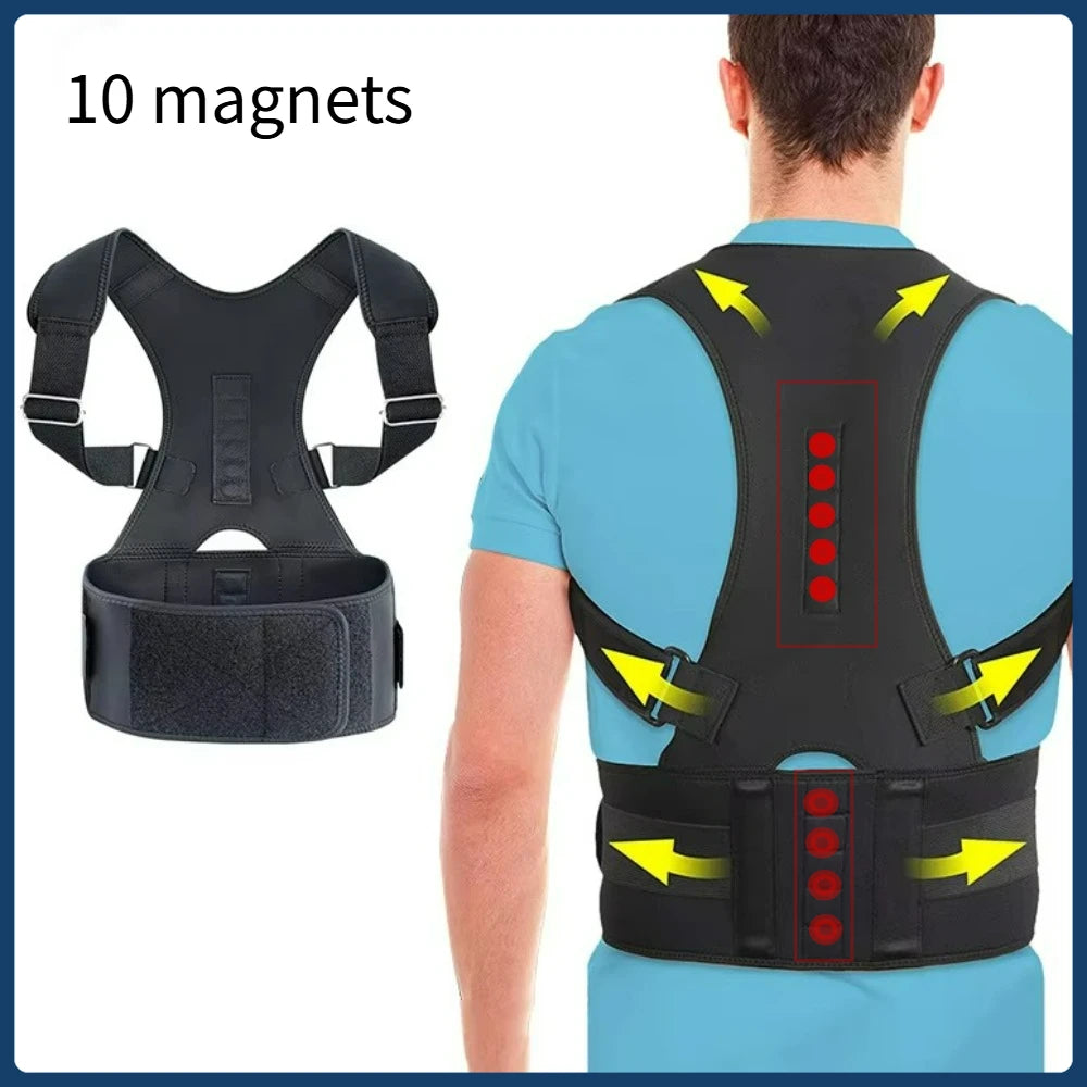 Adjustable Body Orthopedic Support Brace Belt ,pain relief from illess Posturas Shoulder Hunchback Back Posture Corrector belt Ürün ana görseli