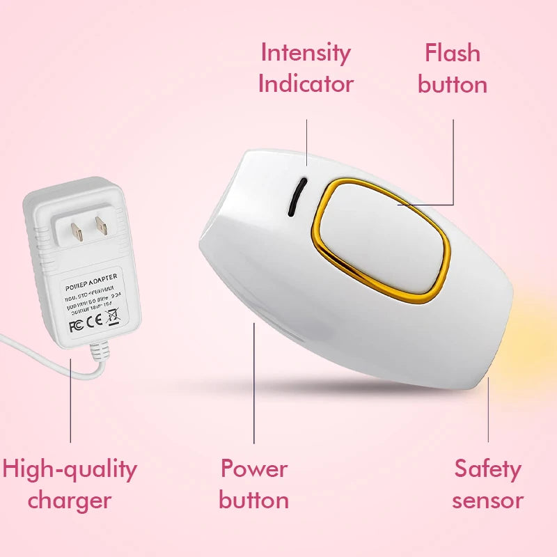 Laser Epilator IPL Hair Removal Laser Epilator For Women 500,000 Flash Depilator Pulses Permanent Painless Hair Removal