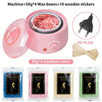 200CC Wax Heater Warmer Hair Removal Machine For Hand Foot Body SPA Epilator Paraffin Wax Pot +Wax Beans + Wood Sticks