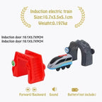Magnetic Train Toys Electric Car Locomotive Diecast Slot Wooden Railway Accessories fit for Brand Wooden Tracks Kids Toys