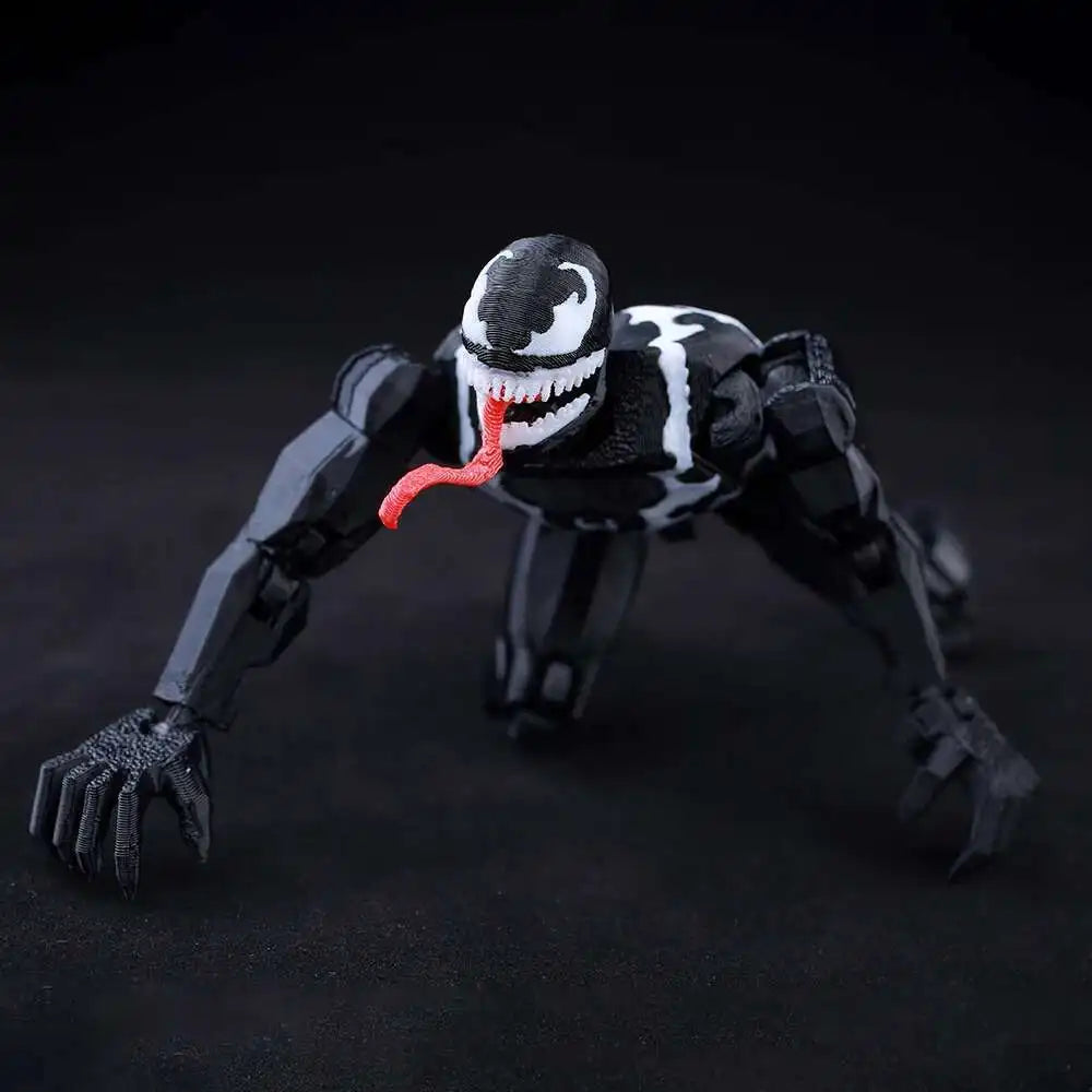 Venom Spider-Man Lucky13 Dummy13 Action Figures - 3D Printed T13 Multi-Jointed Shapeshift Mannequin Anime Collectible Toys Ürün ana görseli