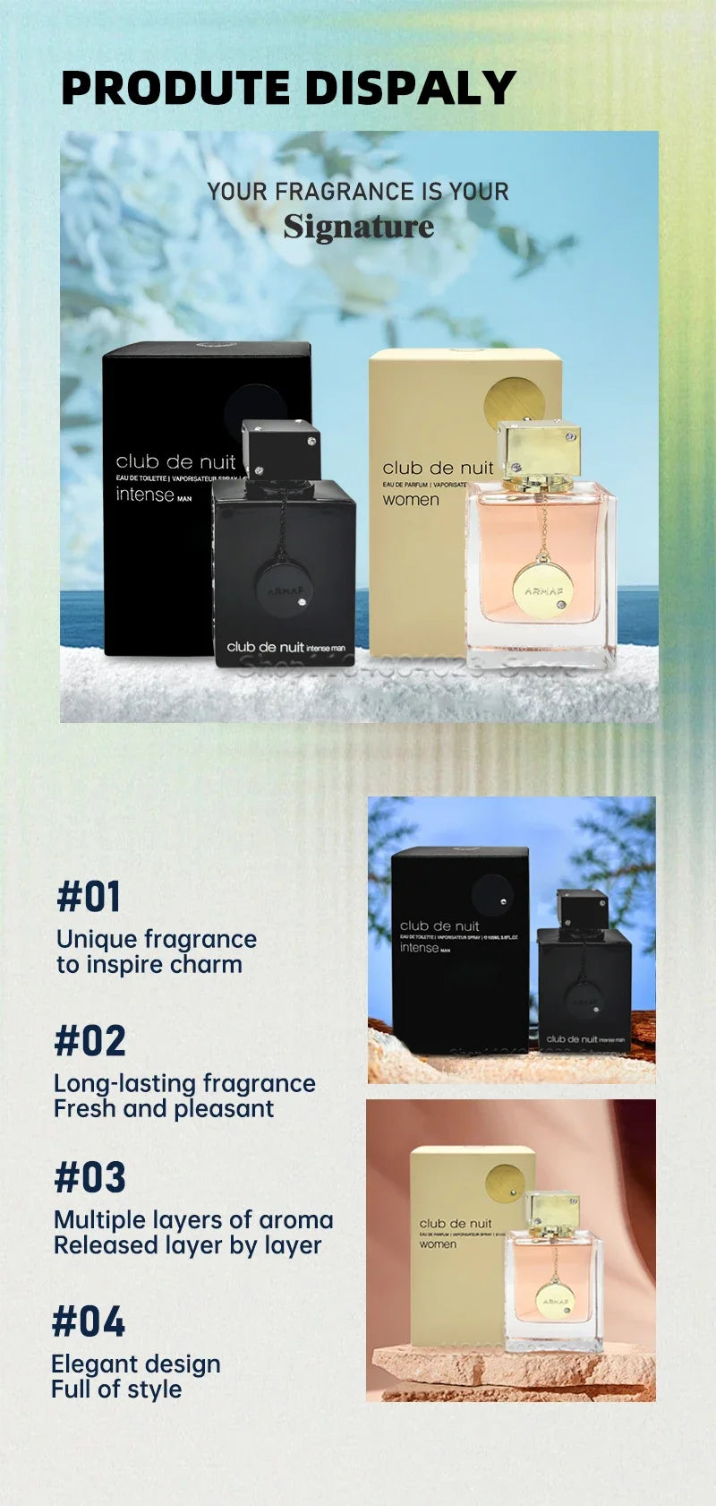 105ML Armaf Club De Nuit Intense Man Eau De Toilette Perfume Woody Spicy Attract Women Long-lasting Fragrance For All Occasions