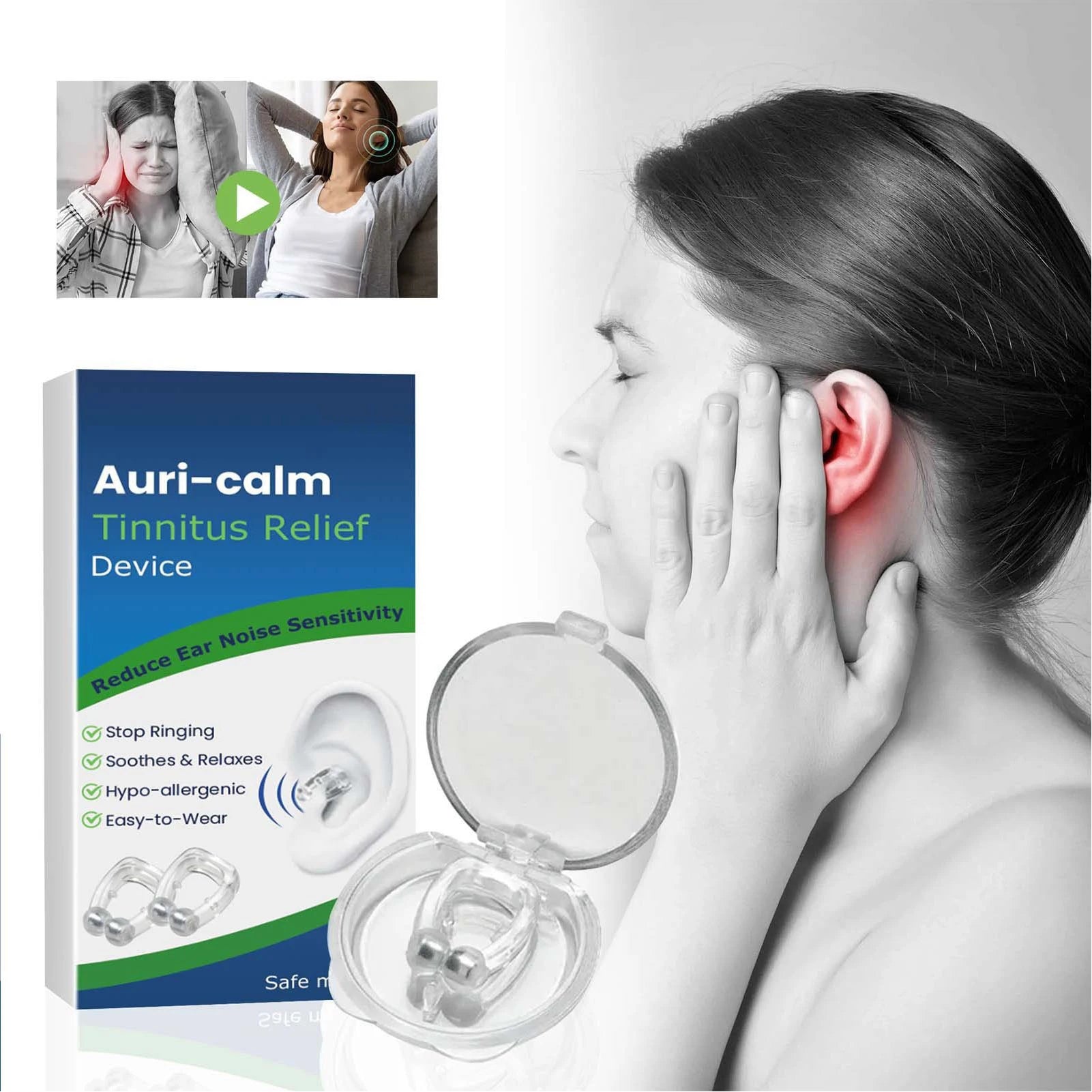 2pcs Tinnitus Relief Device Massaging Ear Pressure Reduction Reduce Uncomfortable Stop Ringing Ears Device Ringing Ears Device Secondary image