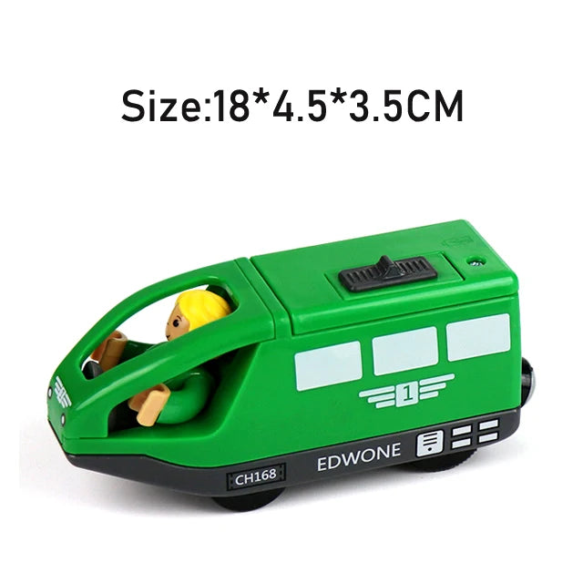 RC Electric Train Set Locomotive Magnetic Train Diecast Slot Toy Fit for Brand Wooden Railway Tracks Toys for Children Gifts