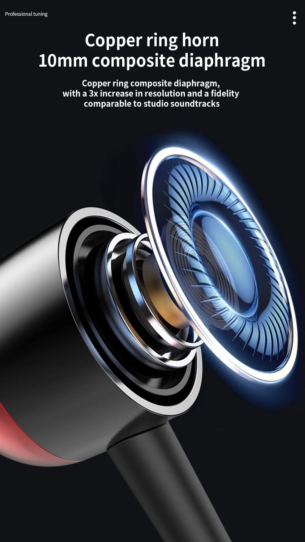 EARDECO TypeC/3.5mm Wired Headphones with Mic Volume Control Music Headset with Bass Phone Earphones for Samsung Huawei Xiaomi