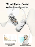 Lenovo LE503 OWS Wireless Earphones Bluetooth V6.0 Open-Ear Earphone ENC Noise Reduction Earbuds Waterproof Long Battery Life