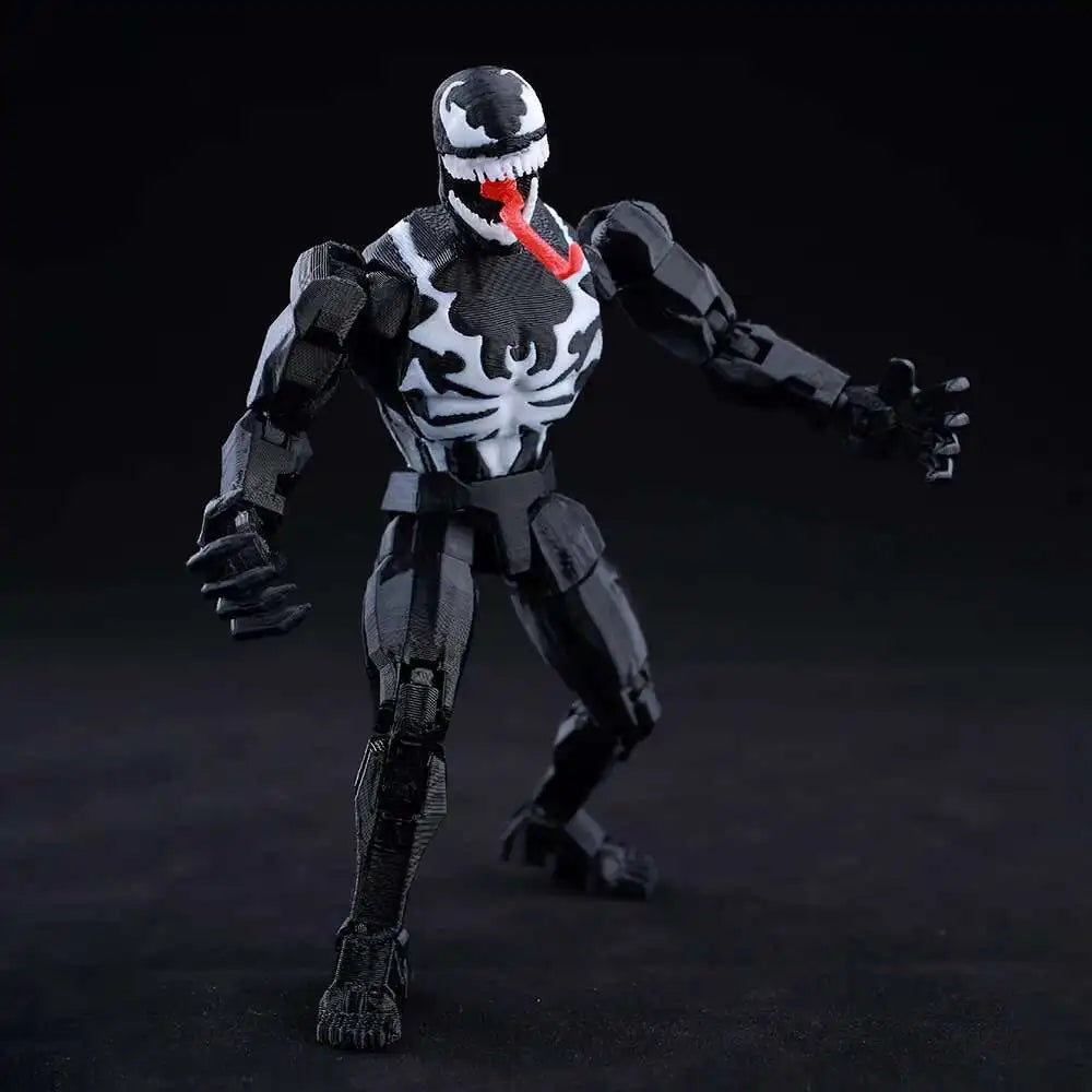 Venom Spider-Man Lucky13 Dummy13 Action Figures - 3D Printed T13 Multi-Jointed Shapeshift Mannequin Anime Collectible Toys