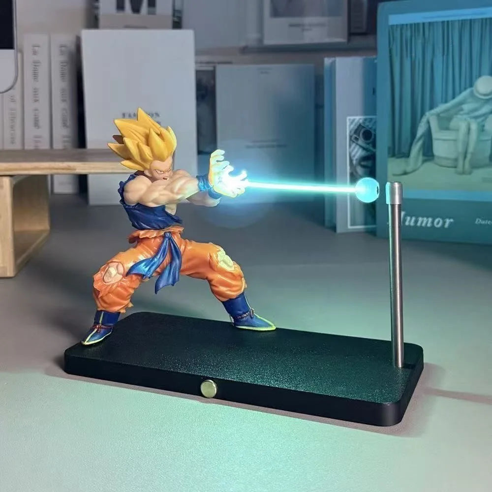 DRAGON BALL Son Goku Kamehameha night lamp desktop decoration model night anime surrounding children's toys birthday gift