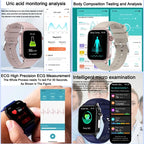 2025 New For XIAOM1 ECG+PPG Blood Fat Uric Acid Health Smartwatch Men Women Heart Rate Blood Pressure Bluetooth Call Smart Watch