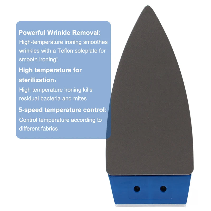 Adjustable Temperature Portable Electric Iron Fast Heating Travel Craft Dry Ironing Machine Clothes Wrinkle Removal Baseplate Secondary image