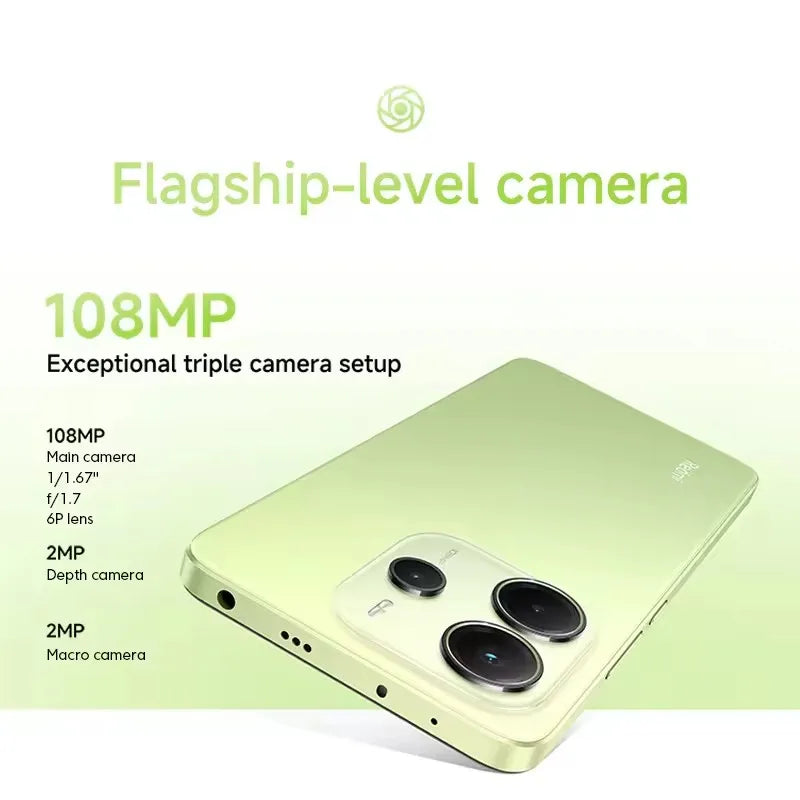 Global Version Xiaomi Redmi Note 14 4G Smartphone MediaTek Helio G99-Ultra 108MP AI Camera 5500mAh Battery 6.67" 120Hz Display