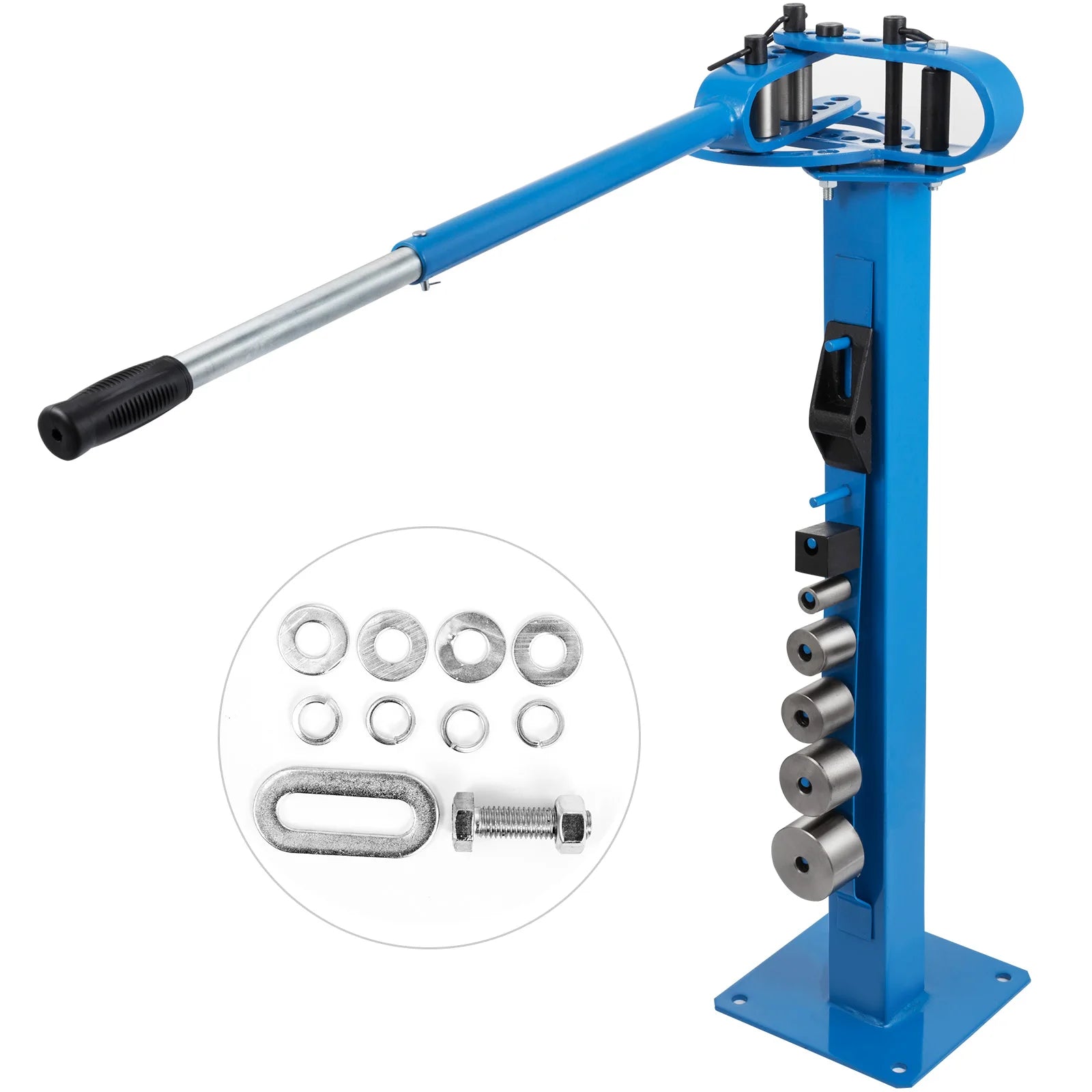 SucceBuy YP-38 Floor Mounted  Bender with 7 Dies Mutifunctional 44in Telescopic Rubber Handle Copper Steel Tube Bending Tool Ürün ana görseli