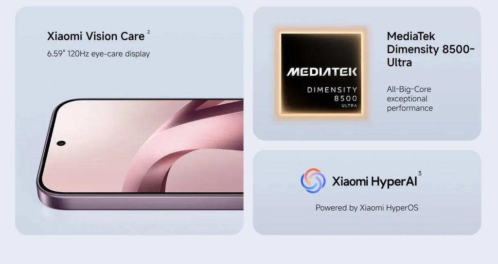 Global Version Xiaomi 17T Mobile Phones HDR10 6.59 'AMOLED Display 50MP Leica Summilux Lens 650OmAh Battery Xiaomi HyperAI Smartphone