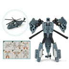 Children Toys Mini Transformation Robot Kit Toys Models 2 In 1 Deformed Car Toy Robots Toys for Kids Gift  Action Figure